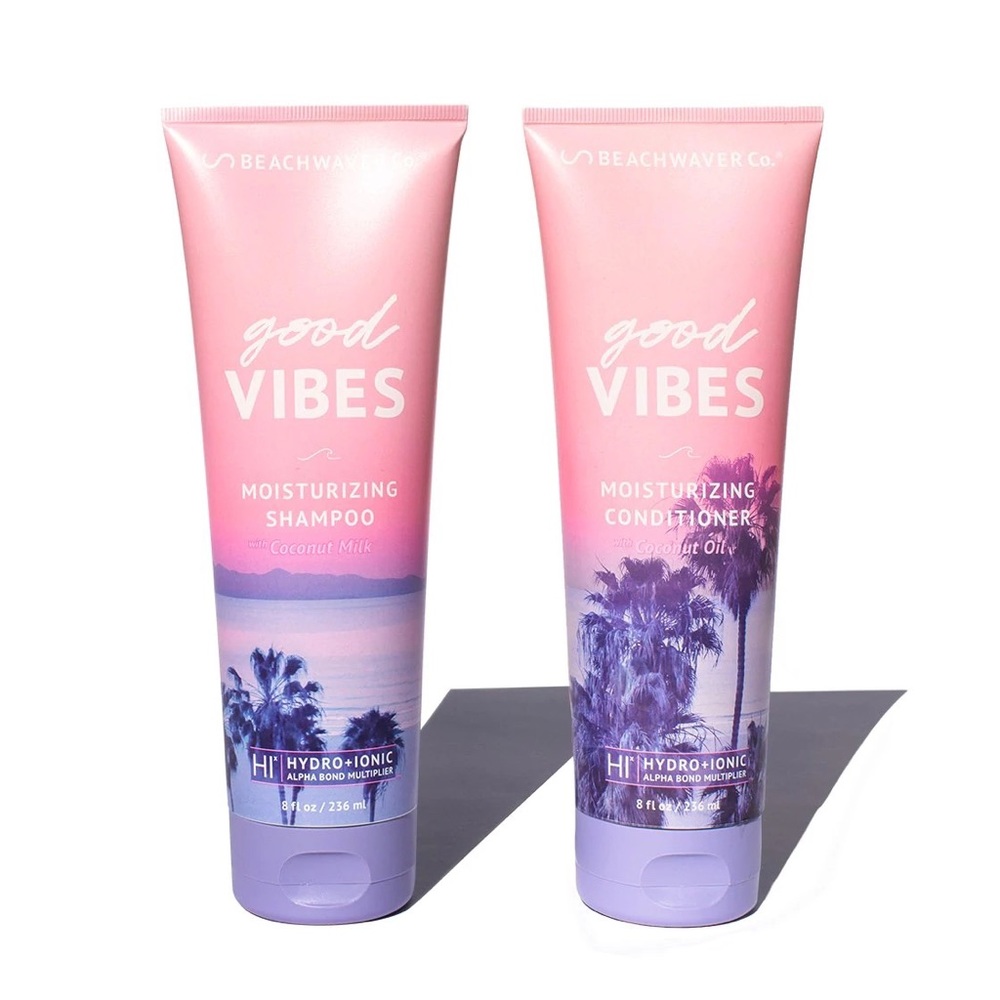 Beach Waver Beachwaver Good Vibes Moisturizing Shampoo & Conditioner 8oz Set New
